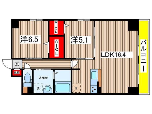 GRAN DUKE高辻の物件間取画像